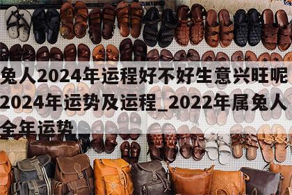 属兔人2024年运程好不好生意兴旺呢 属兔2024年运势及运程_2022年属兔人的全年运势
