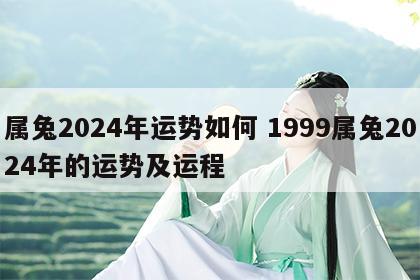 属兔2024年运势如何 1999属兔2024年的运势及运程