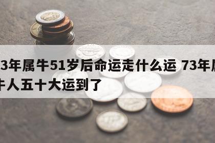 73年属牛51岁后命运走什么运 73年属牛人五十大运到了