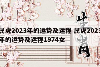 属虎2023年的运势及运程 属虎2023年的运势及运程1974女
