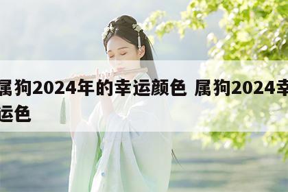 属狗2024年的幸运颜色 属狗2024幸运色