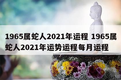 1965属蛇人2021年运程 1965属蛇人2021年运势运程每月运程