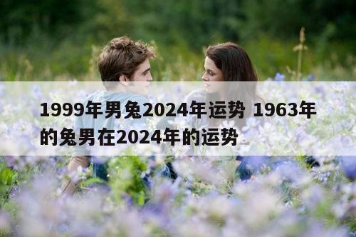 1999年男兔2024年运势 1963年的兔男在2024年的运势