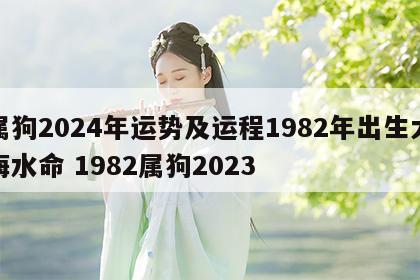 属狗2024年运势及运程1982年出生大海水命 1982属狗2023