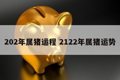 202年属猪运程 2122年属猪运势