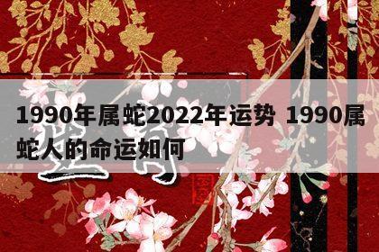 1990年属蛇2022年运势 1990属蛇人的命运如何