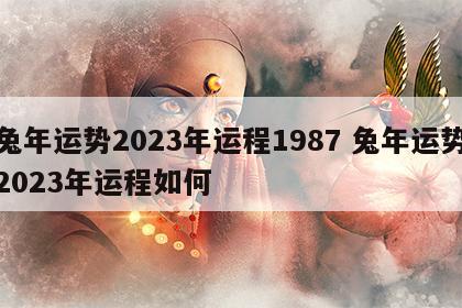 兔年运势2023年运程1987 兔年运势2023年运程如何