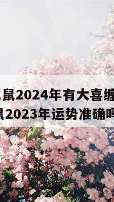 1984属鼠2024年有大喜缠身 1984年属鼠2023年运势准确吗
