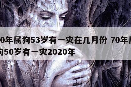 70年属狗53岁有一灾在几月份 70年属狗50岁有一灾2020年
