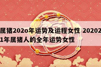 属猪202o年运势及运程女性 202021年属猪人的全年运势女性