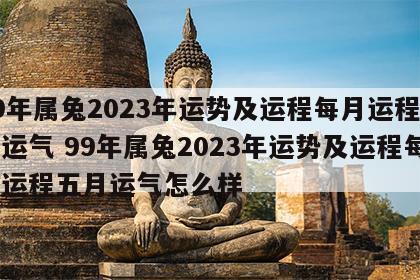 99年属兔2023年运势及运程每月运程五月运气 99年属兔2023年运势及运程每月运程五月运气怎么样