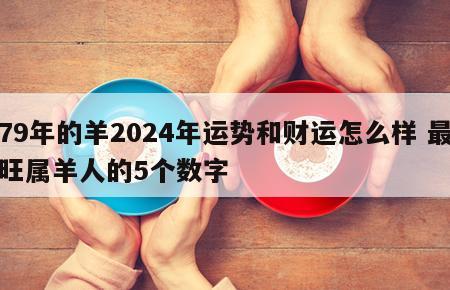 79年的羊2024年运势和财运怎么样 最旺属羊人的5个数字