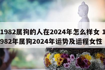 1982属狗的人在2024年怎么样女 1982年属狗2024年运势及运程女性