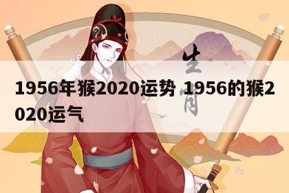 1956年猴2020运势 1956的猴2020运气