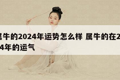 属牛的2024年运势怎么样 属牛的在2024年的运气