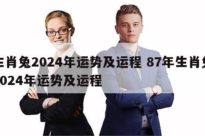 生肖兔2024年运势及运程 87年生肖兔2024年运势及运程