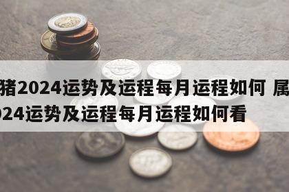 属猪2024运势及运程每月运程如何 属猪2024运势及运程每月运程如何看