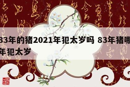 83年的猪2021年犯太岁吗 83年猪哪年犯太岁
