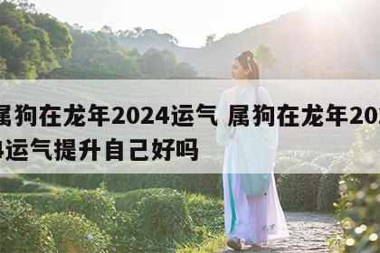 属狗在龙年2024运气 属狗在龙年2024运气提升自己好吗