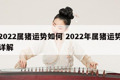 2022属猪运势如何 2022年属猪运势详解