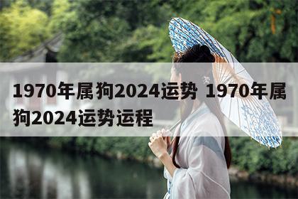 1970年属狗2024运势 1970年属狗2024运势运程