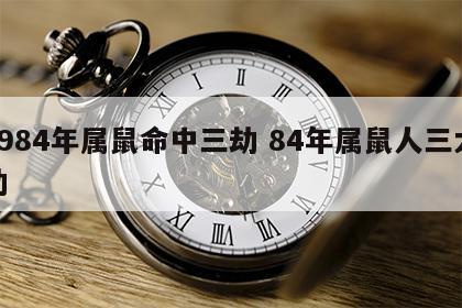1984年属鼠命中三劫 84年属鼠人三大劫