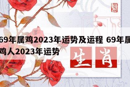 69年属鸡2023年运势及运程 69年属鸡人2023年运势
