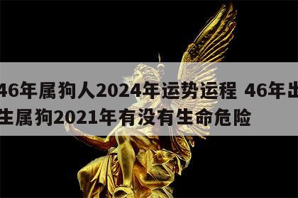 46年属狗人2024年运势运程 46年出生属狗2021年有没有生命危险