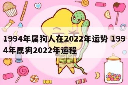1994年属狗人在2022年运势 1994年属狗2022年运程