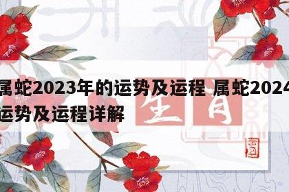 属蛇2023年的运势及运程 属蛇2024运势及运程详解