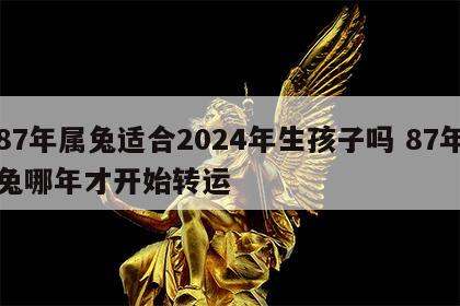 87年属兔适合2024年生孩子吗 87年兔哪年才开始转运