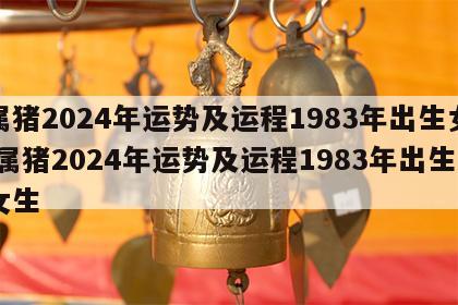 属猪2024年运势及运程1983年出生女 属猪2024年运势及运程1983年出生女生