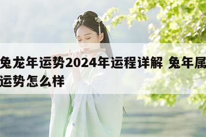 属兔龙年运势2024年运程详解 兔年属龙的运势怎么样