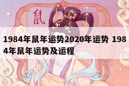 1984年鼠年运势2020年运势 1984年鼠年运势及运程