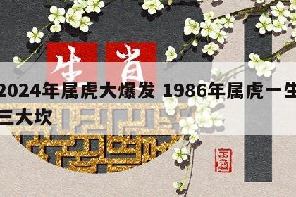 2024年属虎大爆发 1986年属虎一生三大坎
