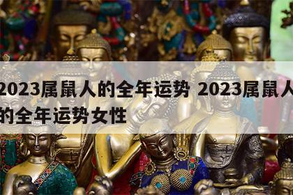2023属鼠人的全年运势 2023属鼠人的全年运势女性