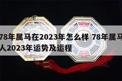 78年属马在2023年怎么样 78年属马人2023年运势及运程