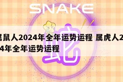 属鼠人2024年全年运势运程 属虎人2024年全年运势运程