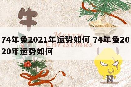74年兔2021年运势如何 74年兔2020年运势如何