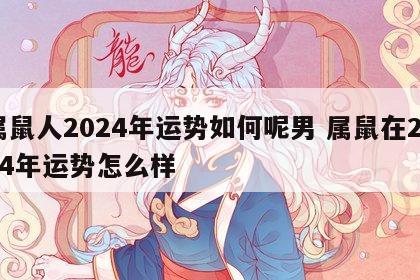 属鼠人2024年运势如何呢男 属鼠在2024年运势怎么样