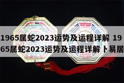 1965属蛇2023运势及运程详解 1965属蛇2023运势及运程详解卜易居