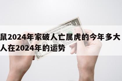 属鼠2024年家破人亡属虎的今年多大 属鼠人在2024年的运势