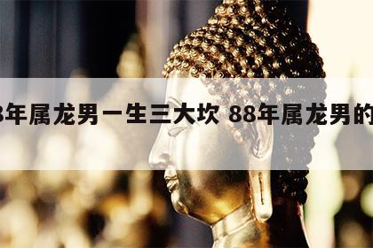 88年属龙男一生三大坎 88年属龙男的一生