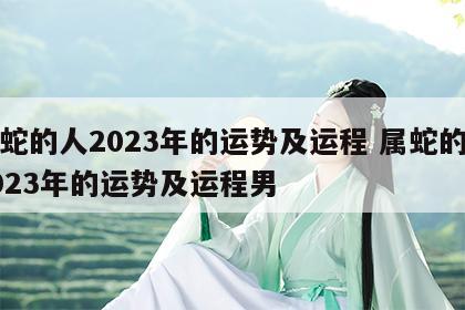 属蛇的人2023年的运势及运程 属蛇的人2023年的运势及运程男