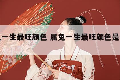 属兔一生最旺颜色 属兔一生最旺颜色是什么?