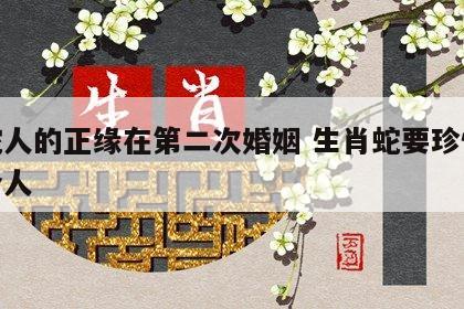 属蛇人的正缘在第二次婚姻 生肖蛇要珍惜这两个人