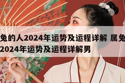 属兔的人2024年运势及运程详解 属兔的人2024年运势及运程详解男