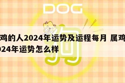 属鸡的人2024年运势及运程每月 属鸡的2024年运势怎么样