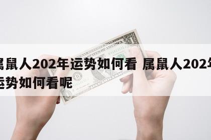 属鼠人202年运势如何看 属鼠人202年运势如何看呢