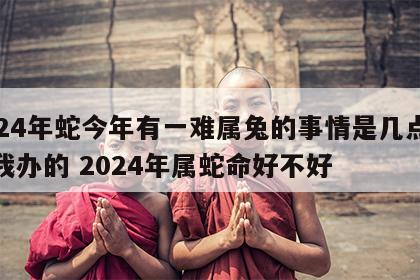 2024年蛇今年有一难属兔的事情是几点好给我办的 2024年属蛇命好不好
